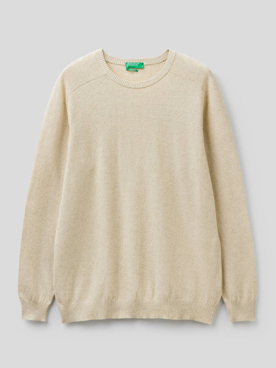 Sweater in linen blend cotton Men image number 1