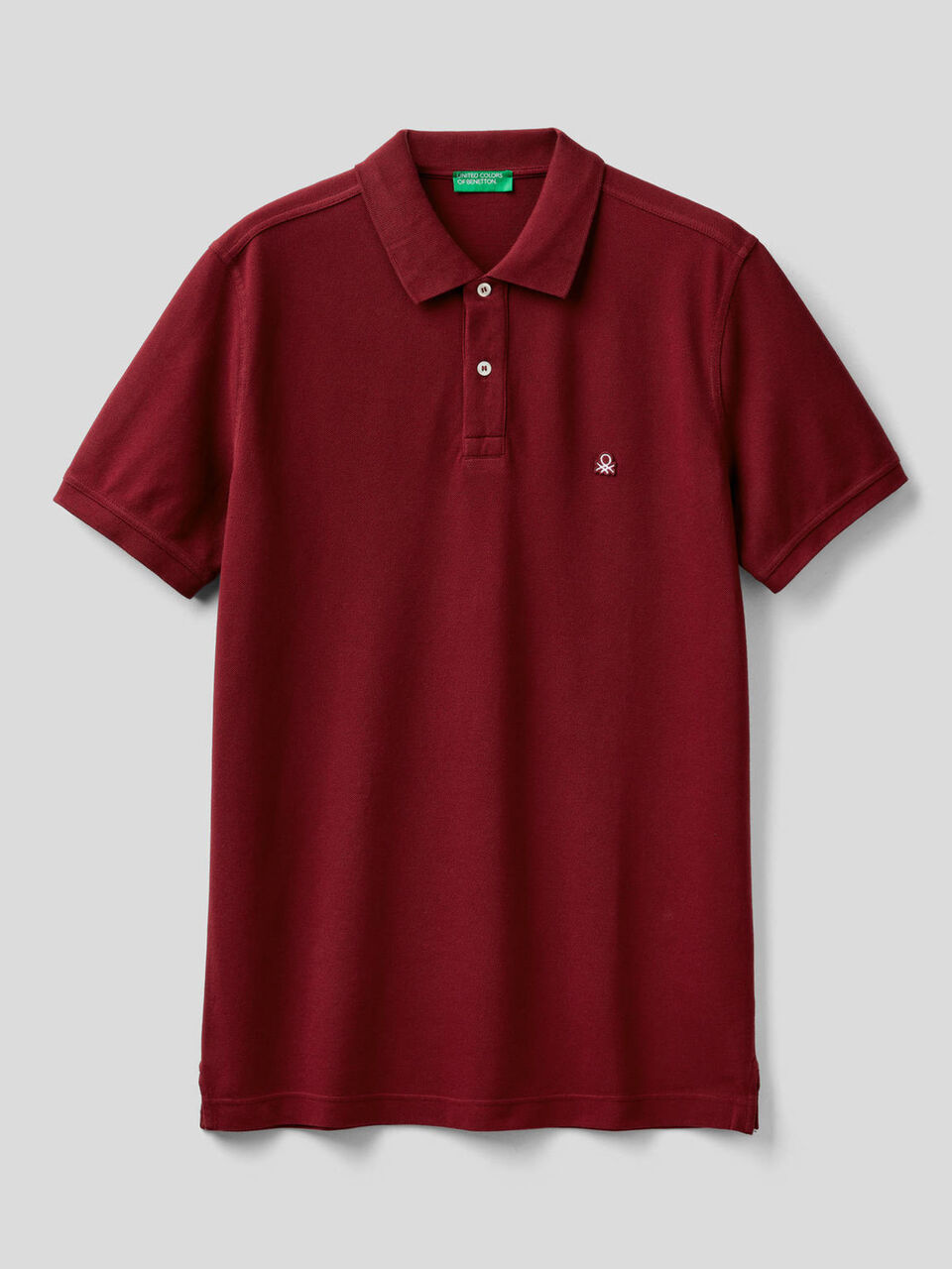 Short sleeve polo in 100% cotton image number 1