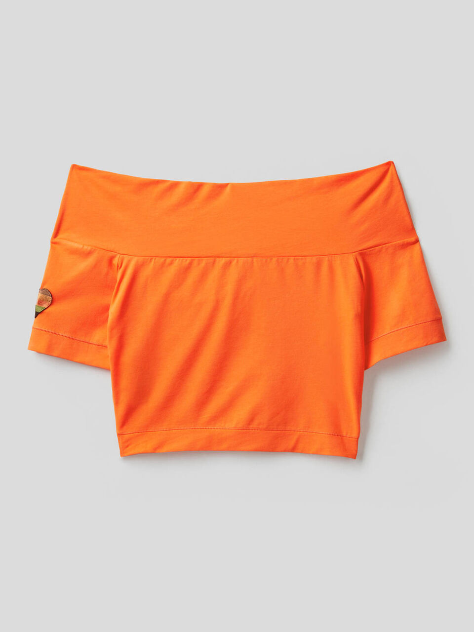 Stretch cotton cropped dress Women image number 2