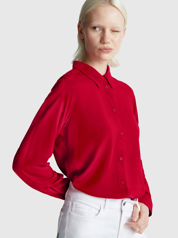 Regular fit shirt in viscose Women