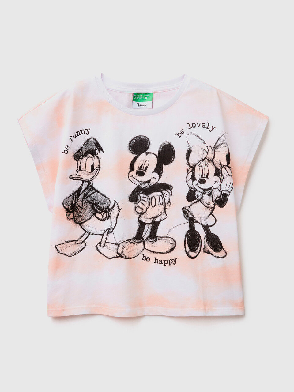 Tie-dye t-shirt with Disney print