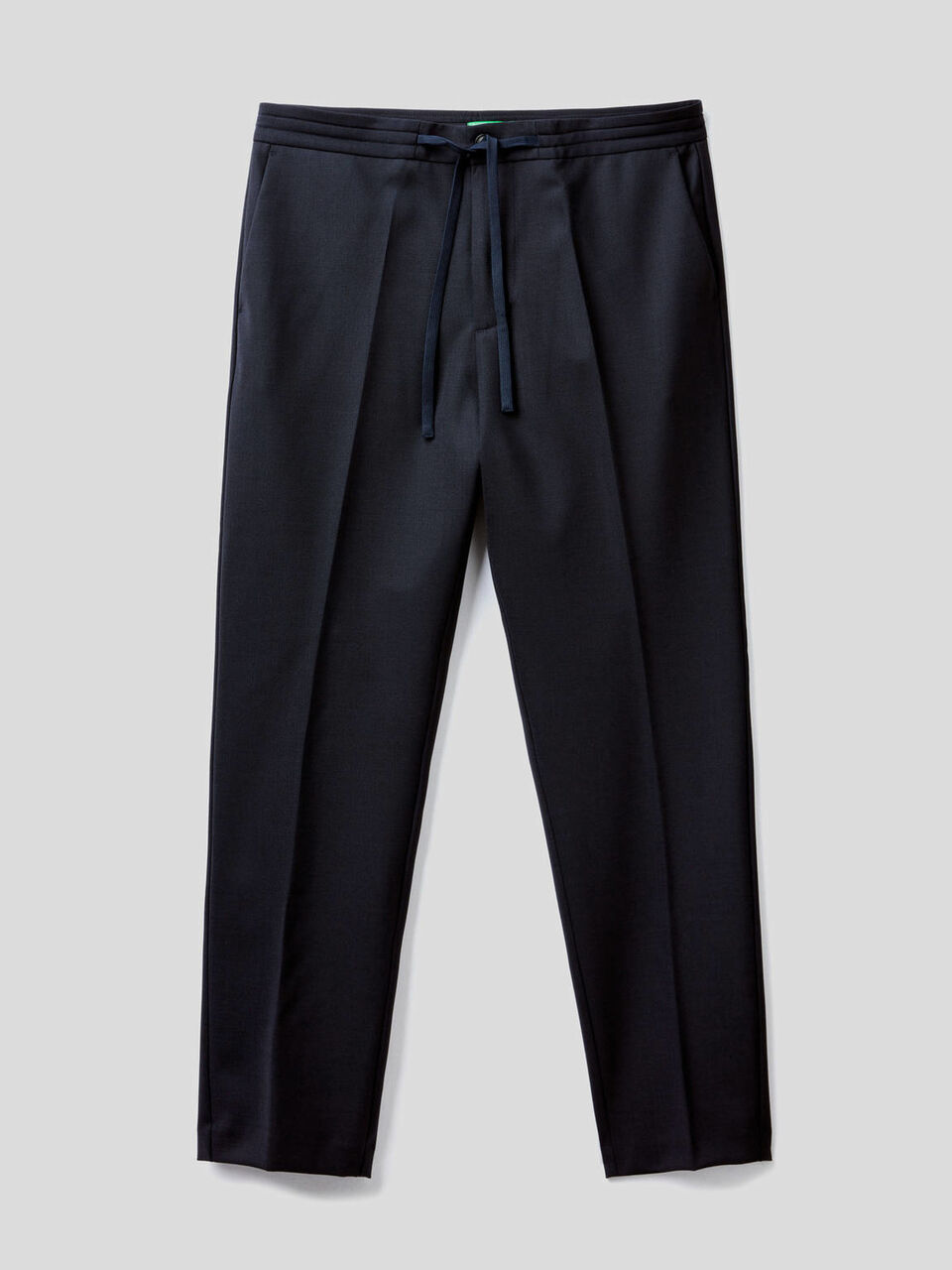 Trousers in fresh wool with drawstring image number 1