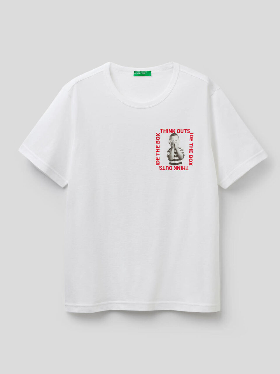 Pure cotton t-shirt with print Men image number 1