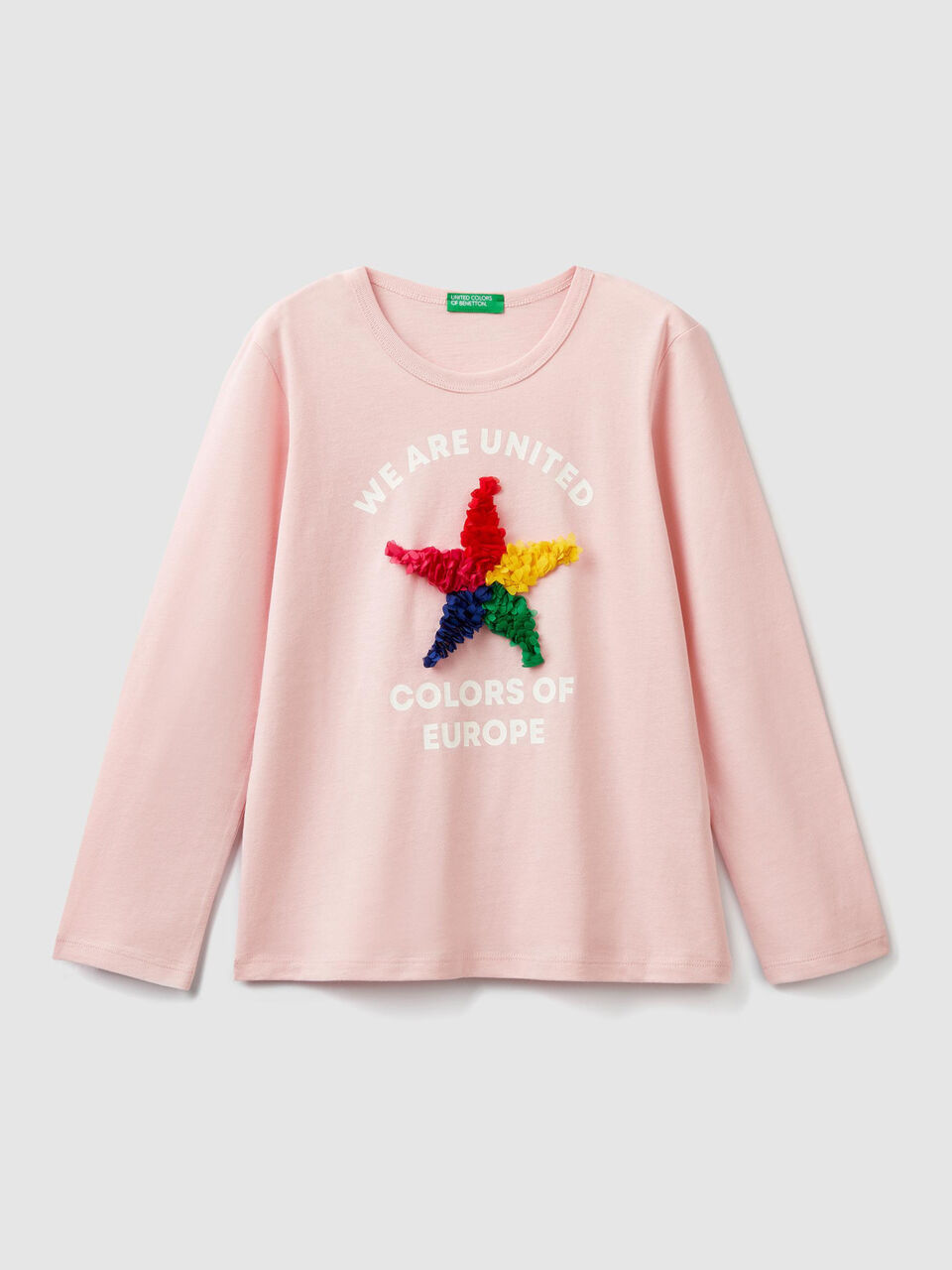 T-shirt with print and petals image number 1