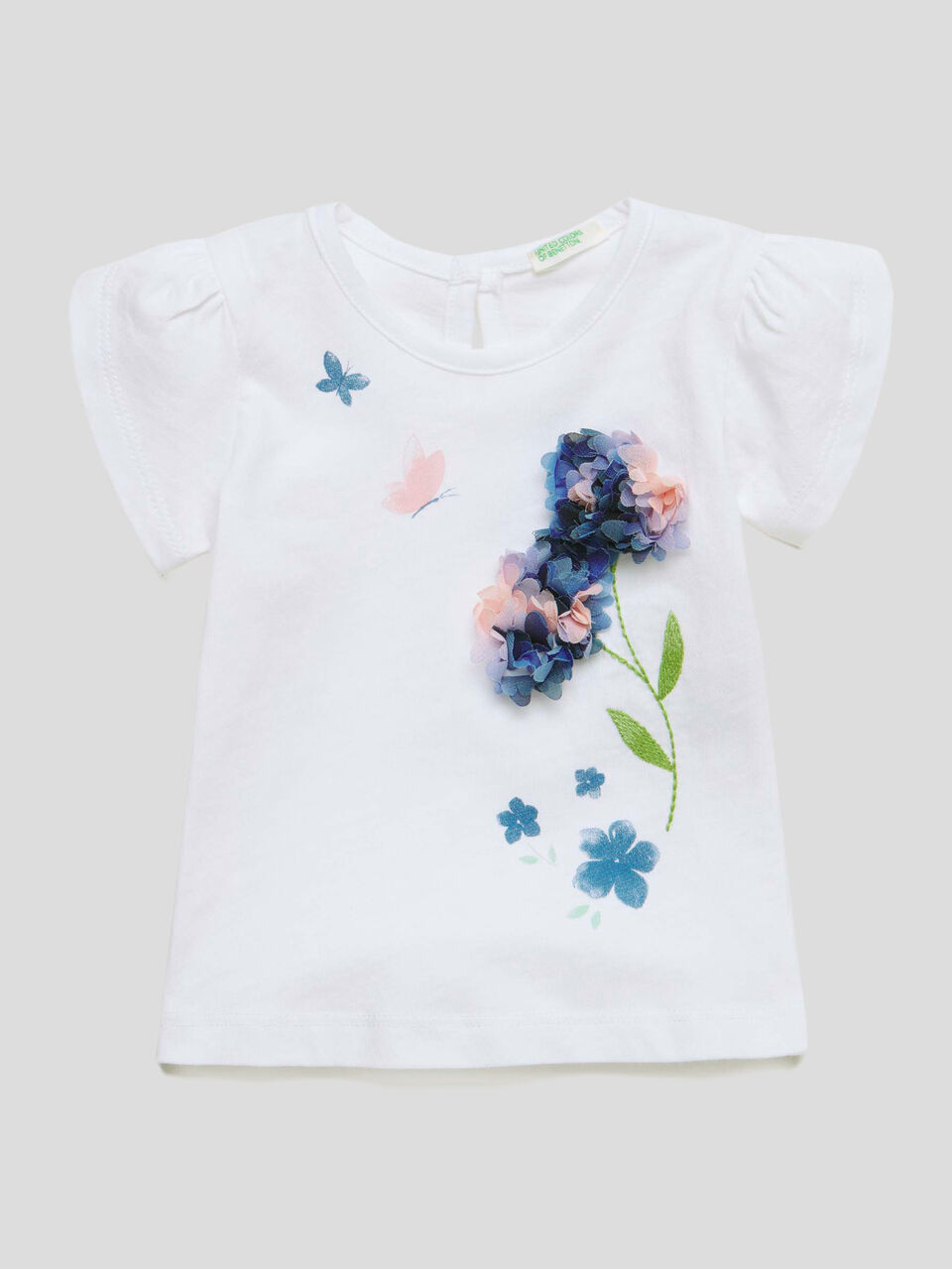 T-shirt with print and embroidery image number 1