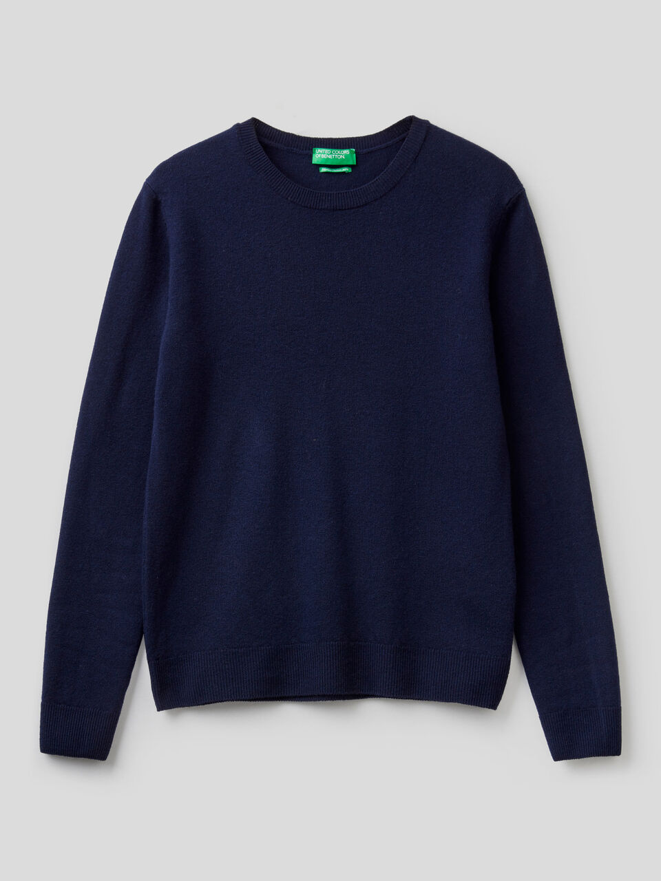 Crew neck sweater in pure virgin wool image number 1
