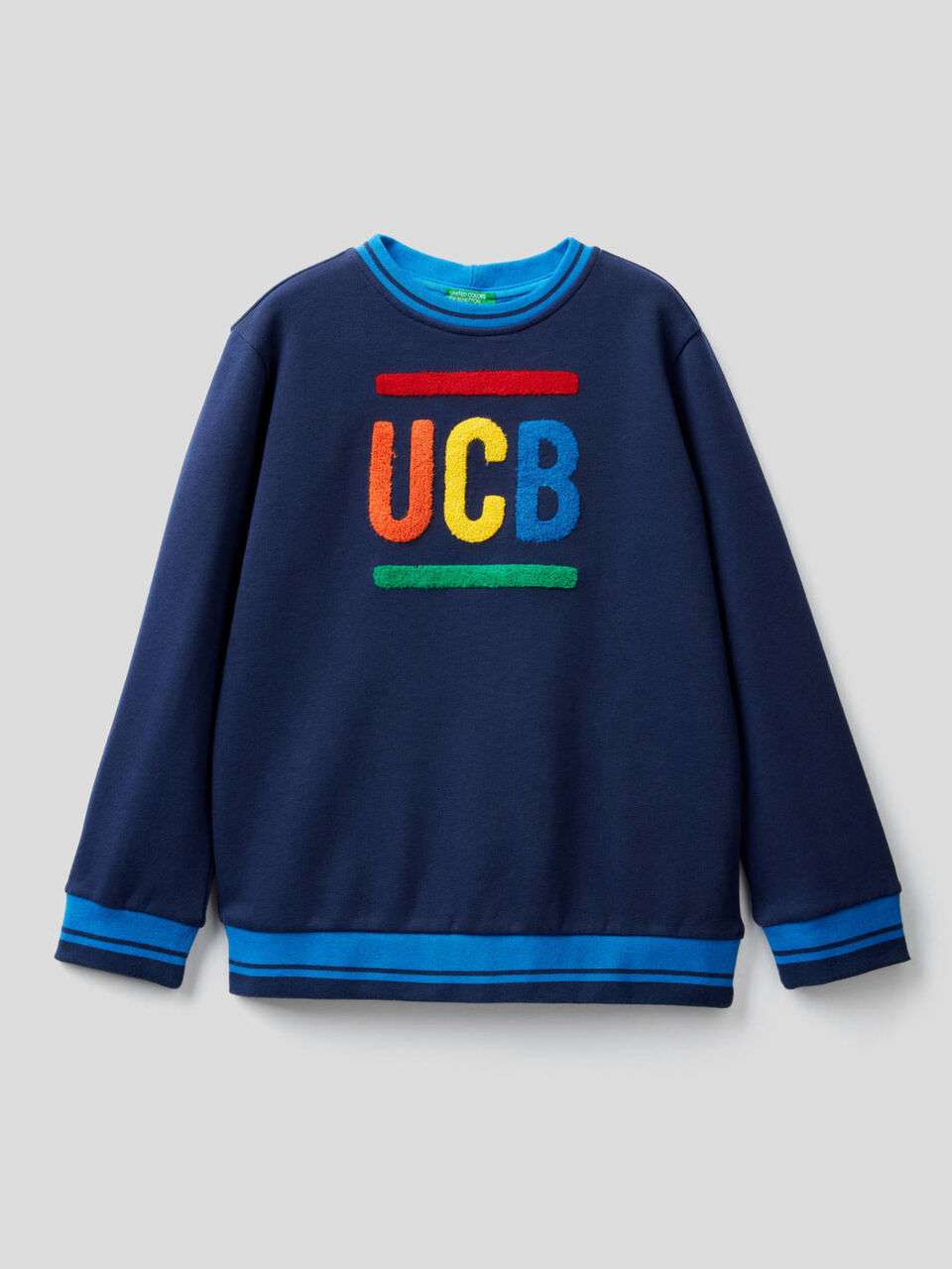 100% cotton sweatshirt with embroidery image number 1