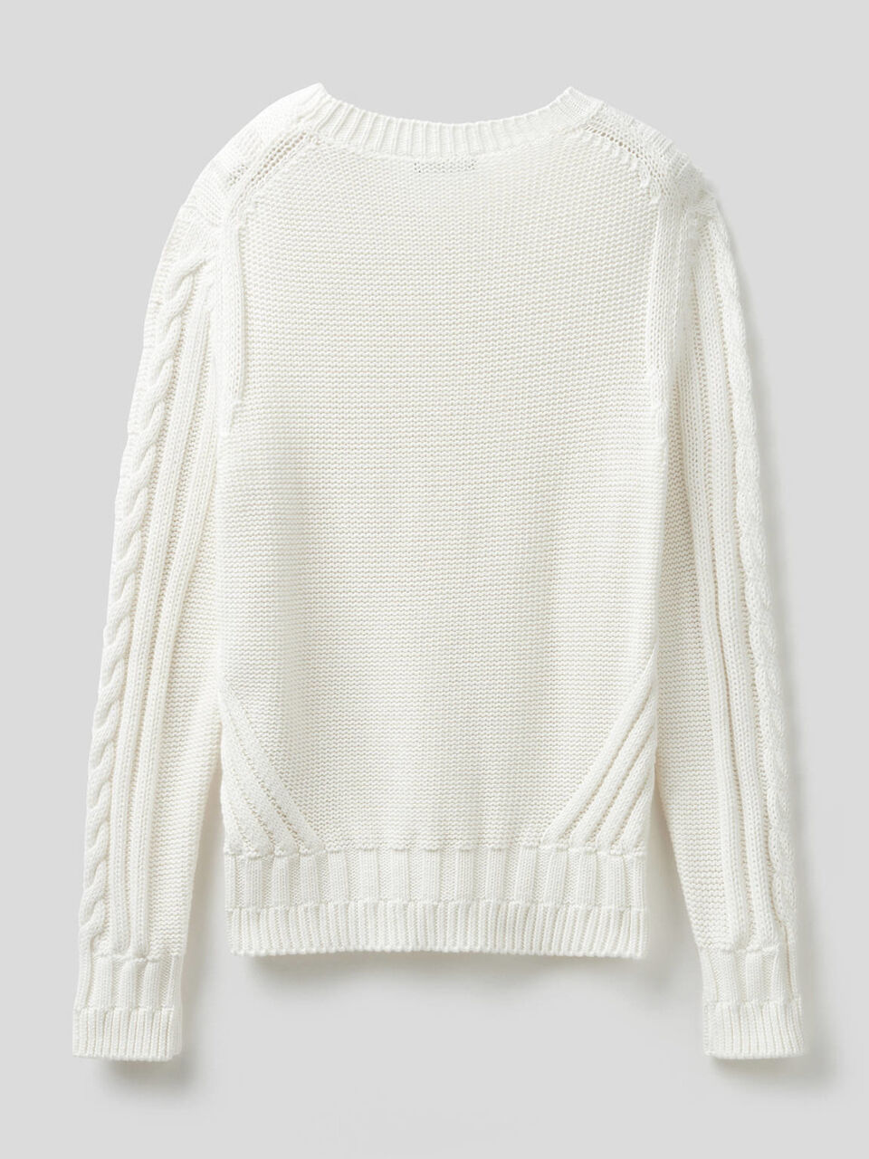 Knit sweater in 100% cotton image number 2