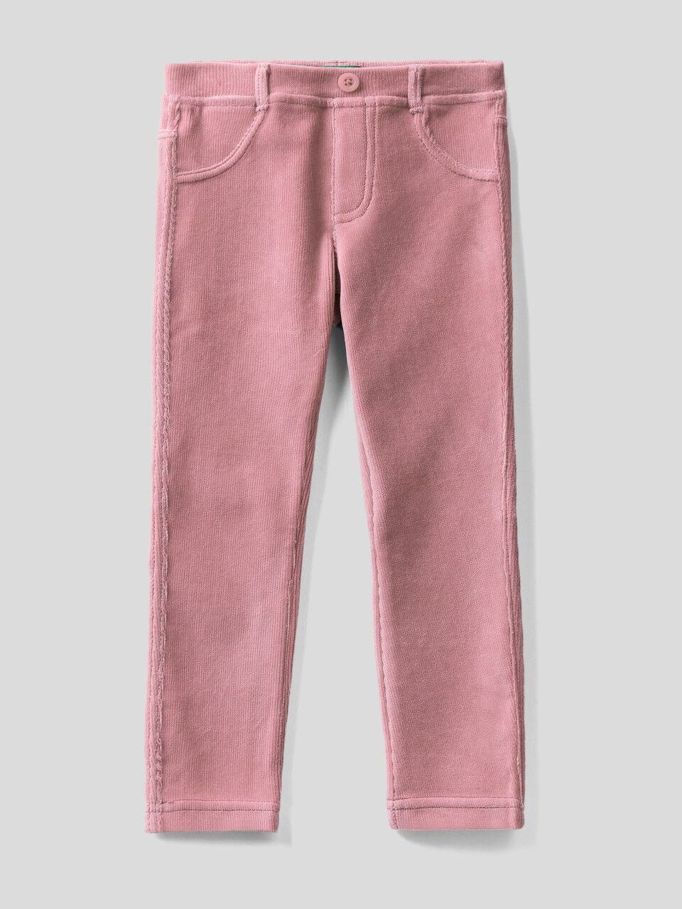 Ribbed chenille trousers