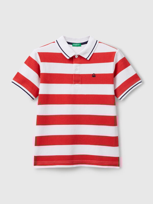 Striped short sleeve polo shirt Junior Boy