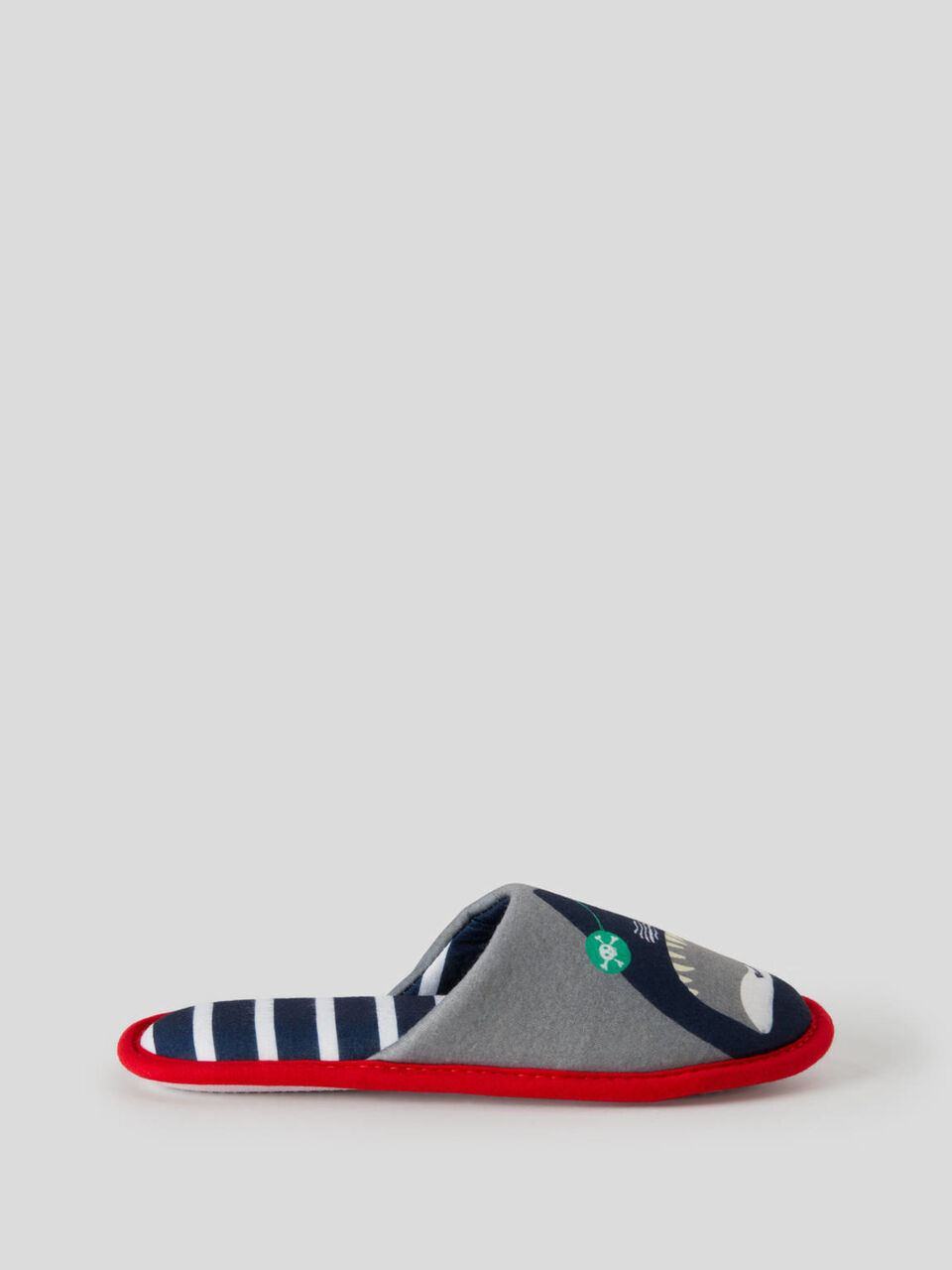 Printed jersey slippers image number 1