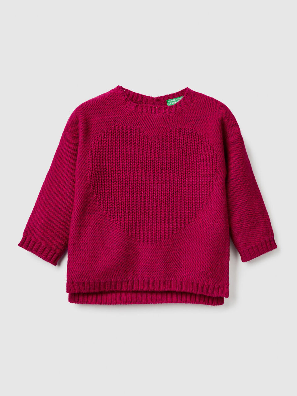 Sweater with heart motif image number 1