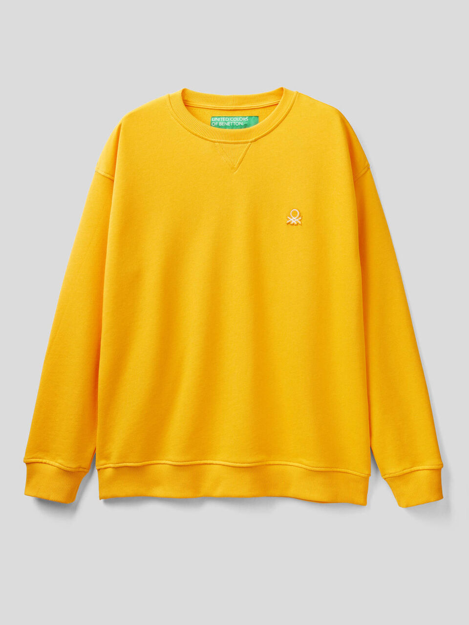 100% cotton sweatshirt with applied logo image number 1