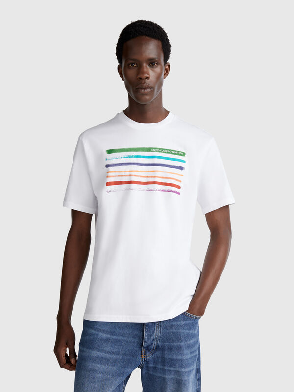 T-shirt with photographic print Men