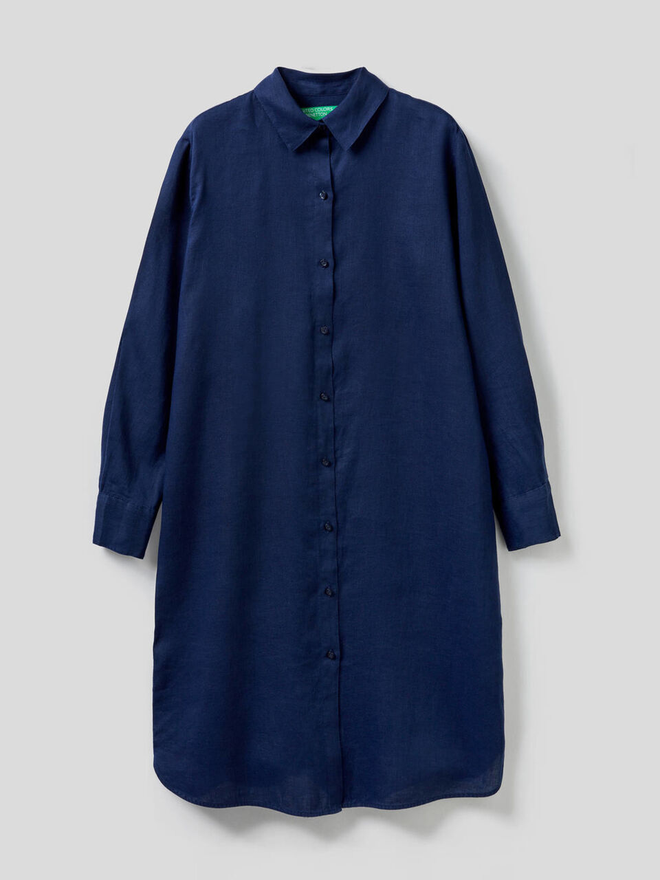 Shirt dress in 100% linen image number 1