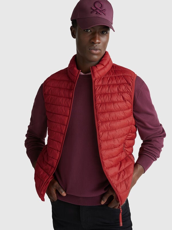 Regular fit padded vest  Men