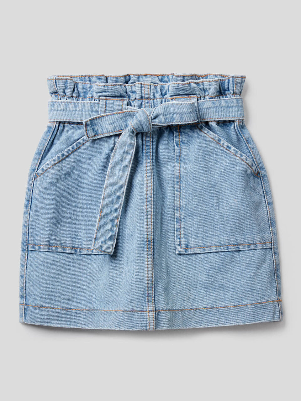 High-waisted jean skirt image number 1