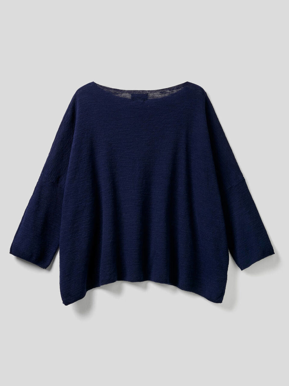 Knit sweater with boat neck image number null
