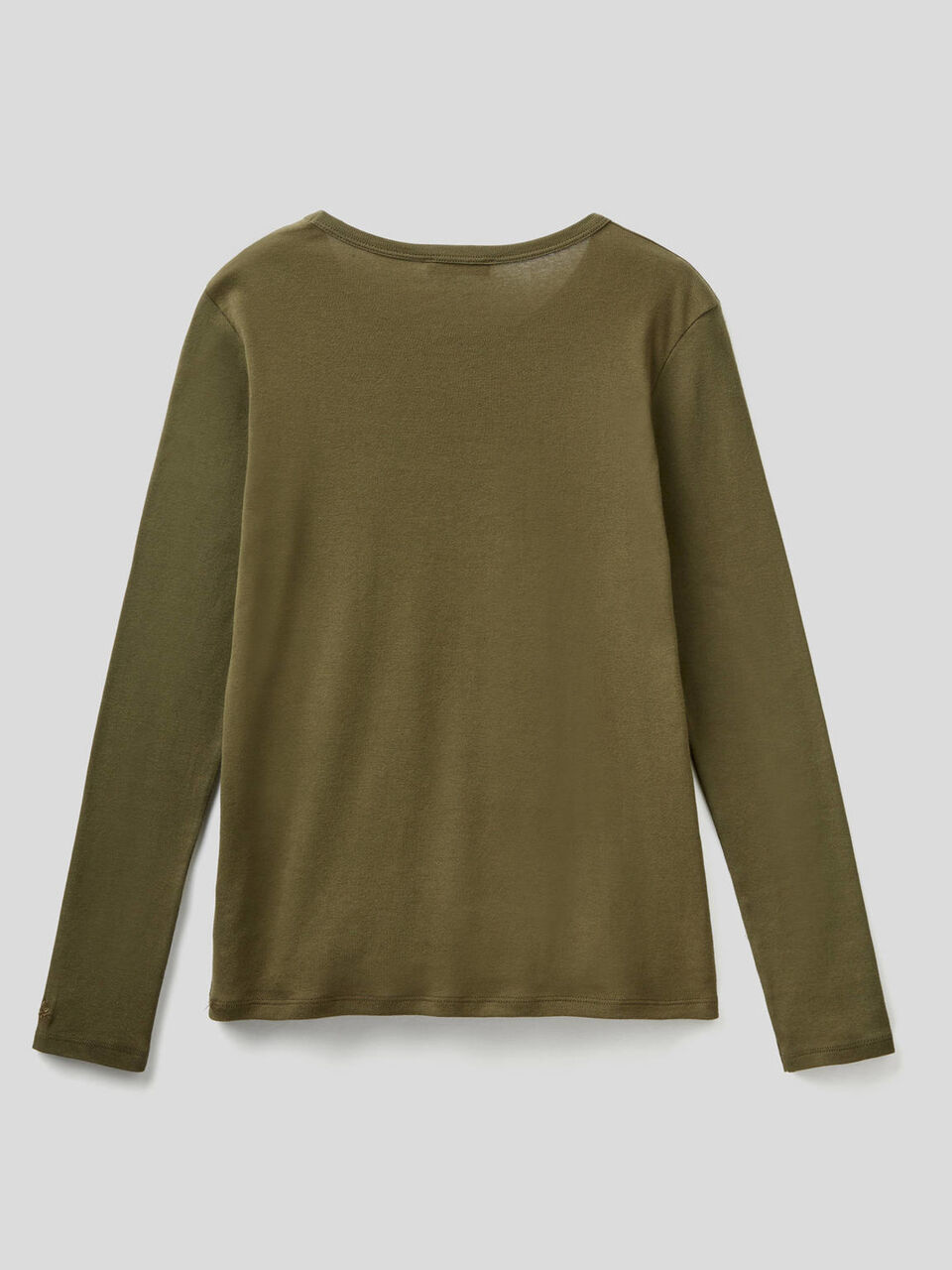 Long sleeve pure cotton t-shirt image number 2