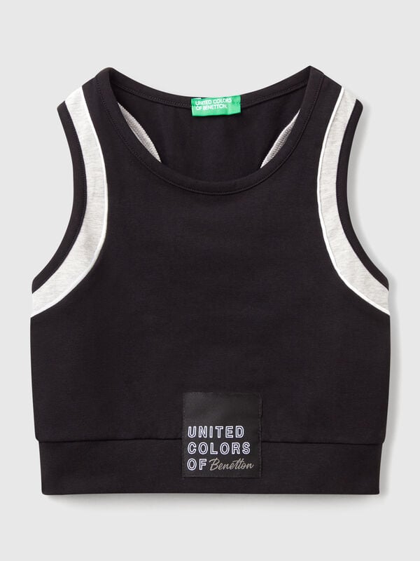 Sporty top with piping Junior Girl