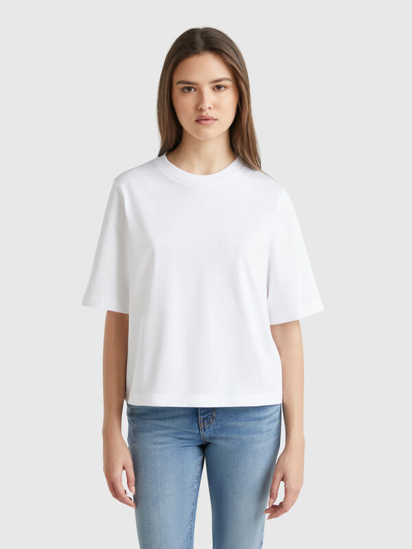 100% cotton boxy fit t-shirt Women
