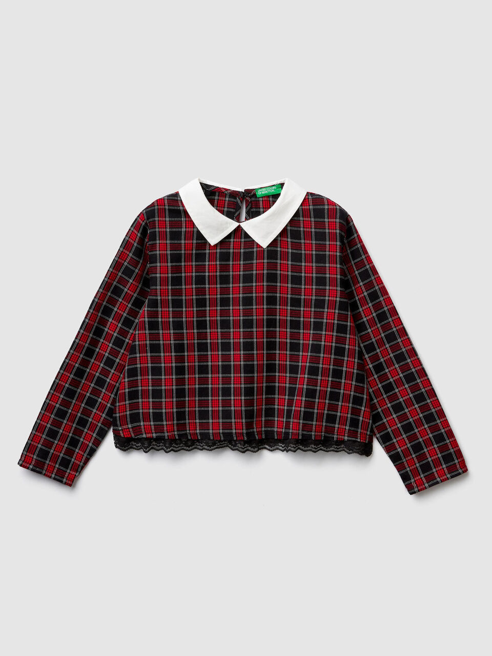 Check flannel blouse image number 1