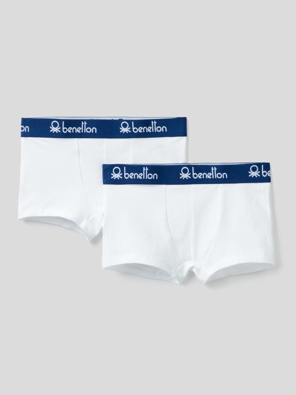 Two pairs of boxers with logoed elastic image number 1