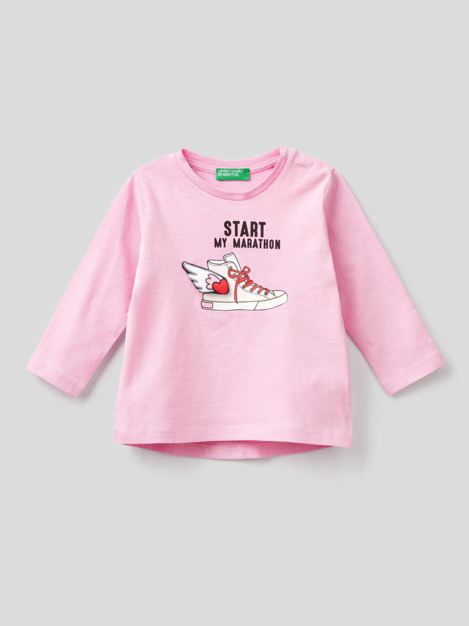 Long sleeve t-shirt with applique image number 1