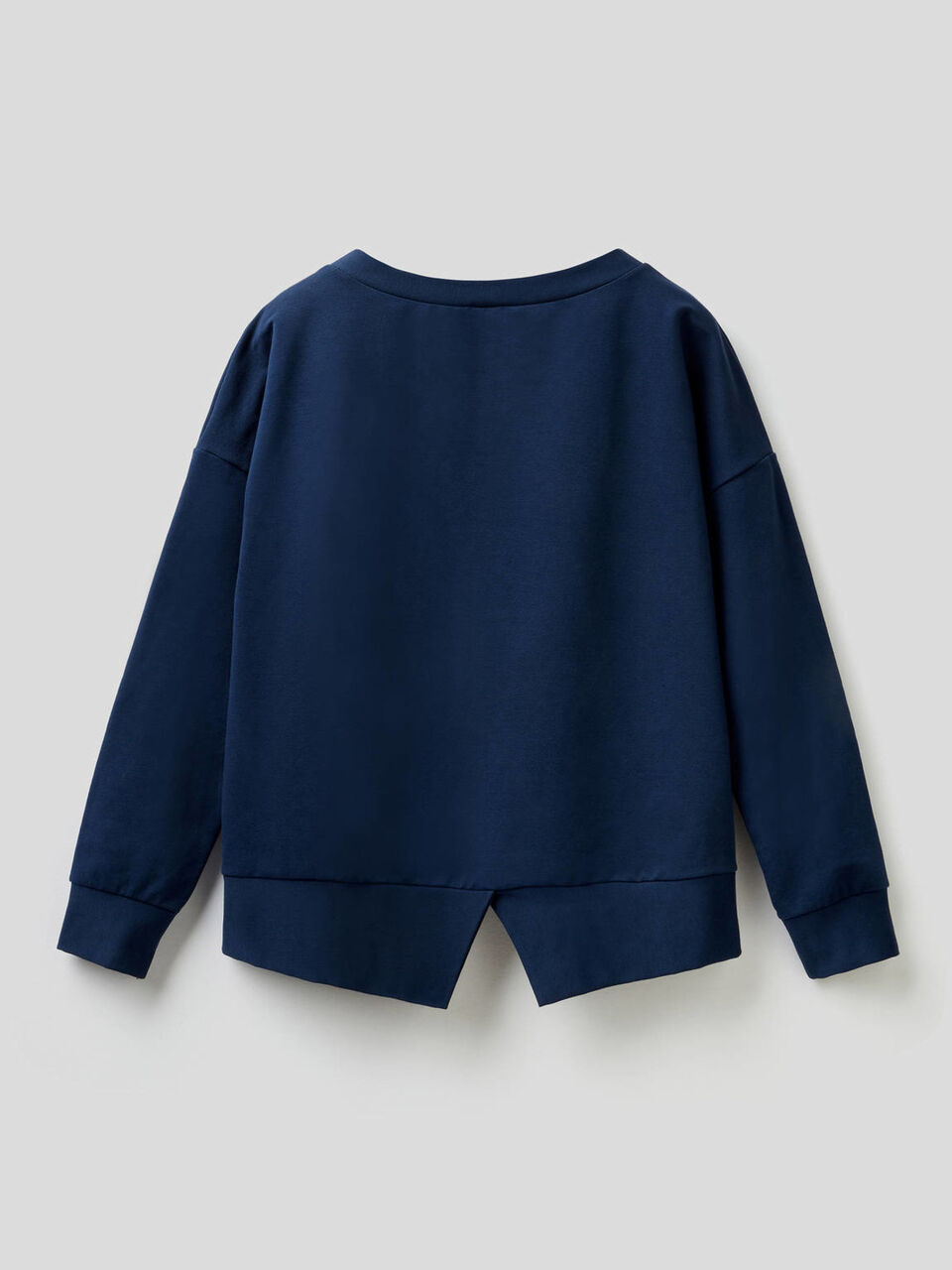 Flared sweatshirt in stretch cotton image number 2
