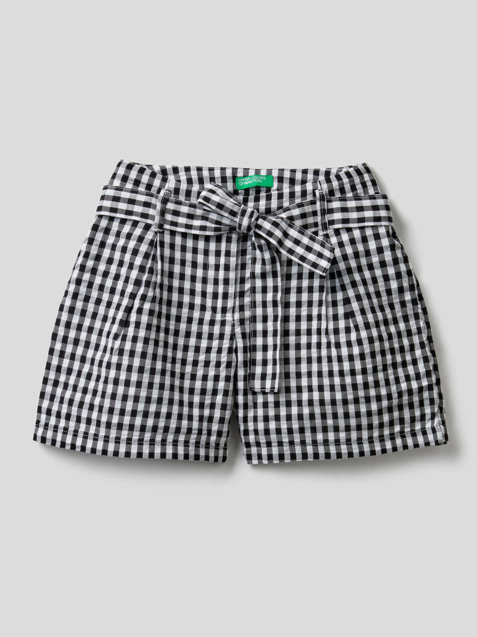 Vichy pattern shorts image number 1