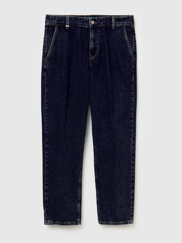 Regular fit denim chinos Men