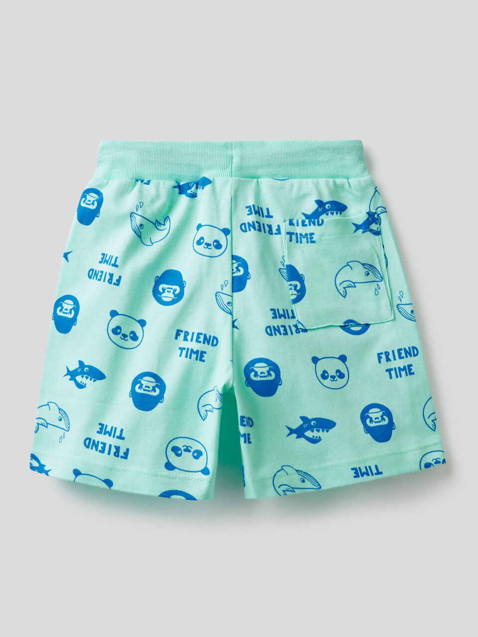 Printed shorts in 100% cotton image number 2