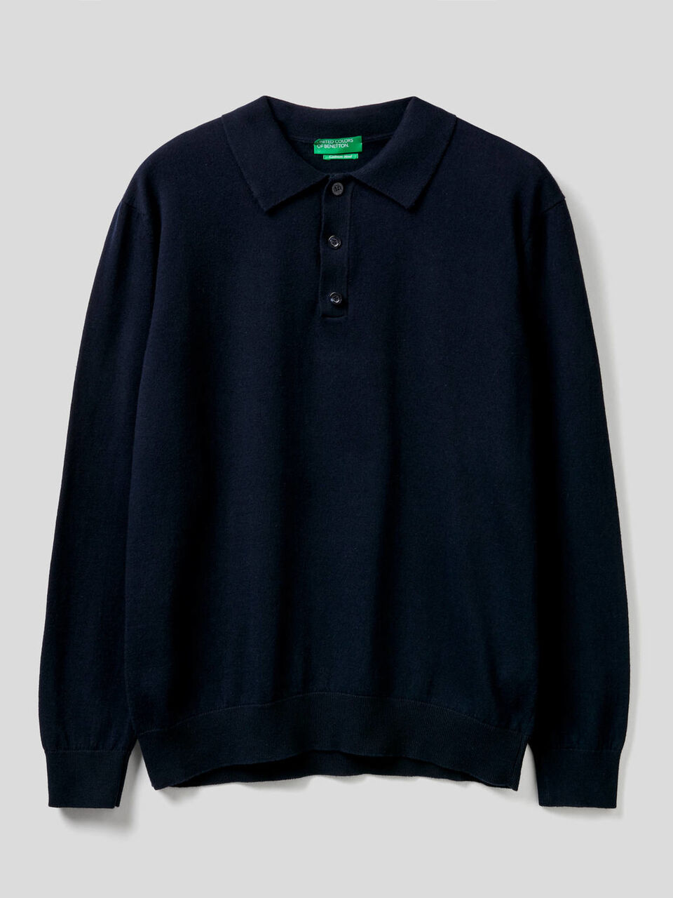 Cashmere and cotton blend polo Men image number 1