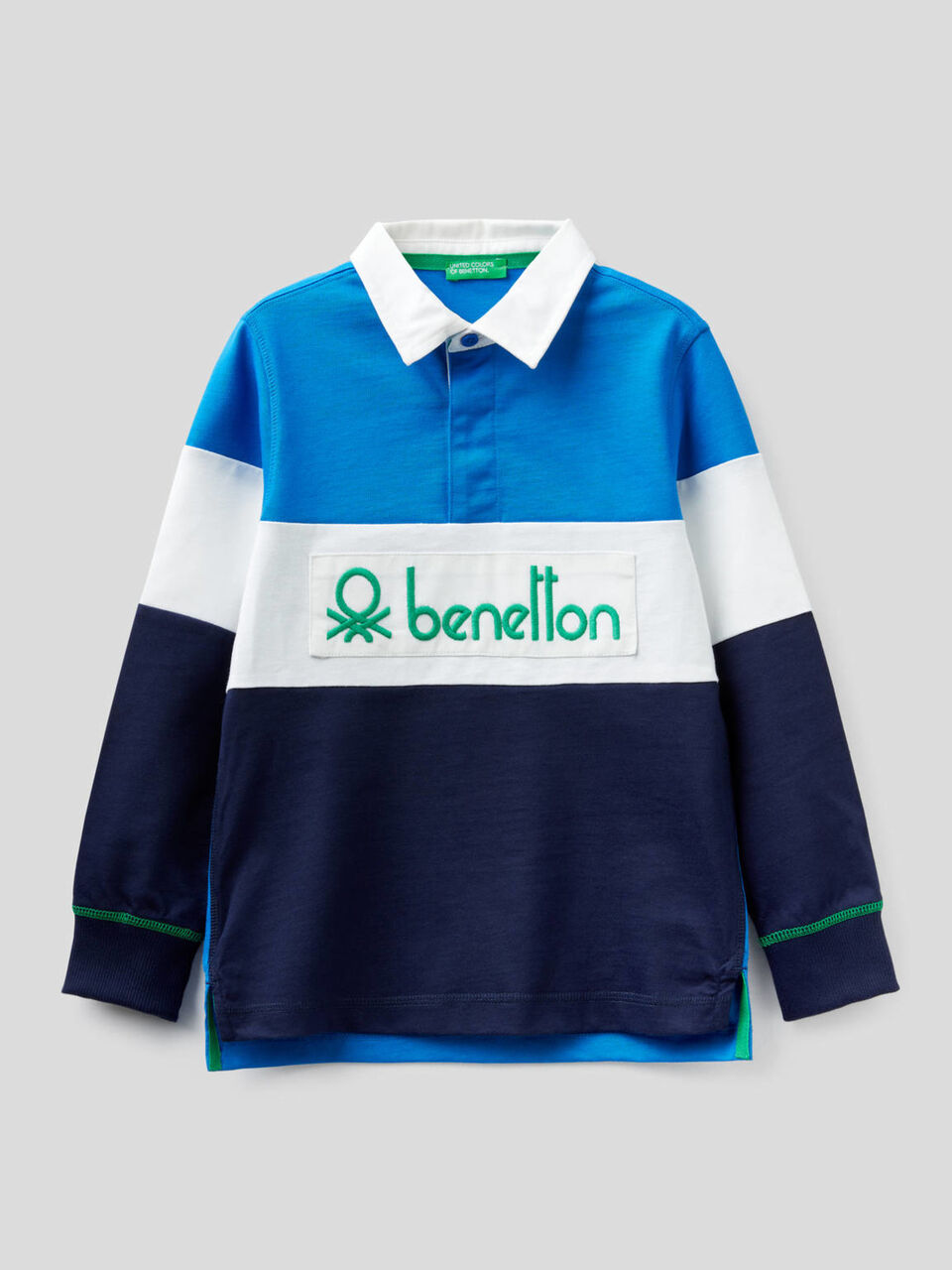 Rugby polo in 100% cotton image number 1