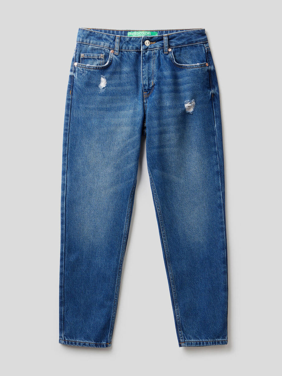 Slim fit jeans with tears image number 1
