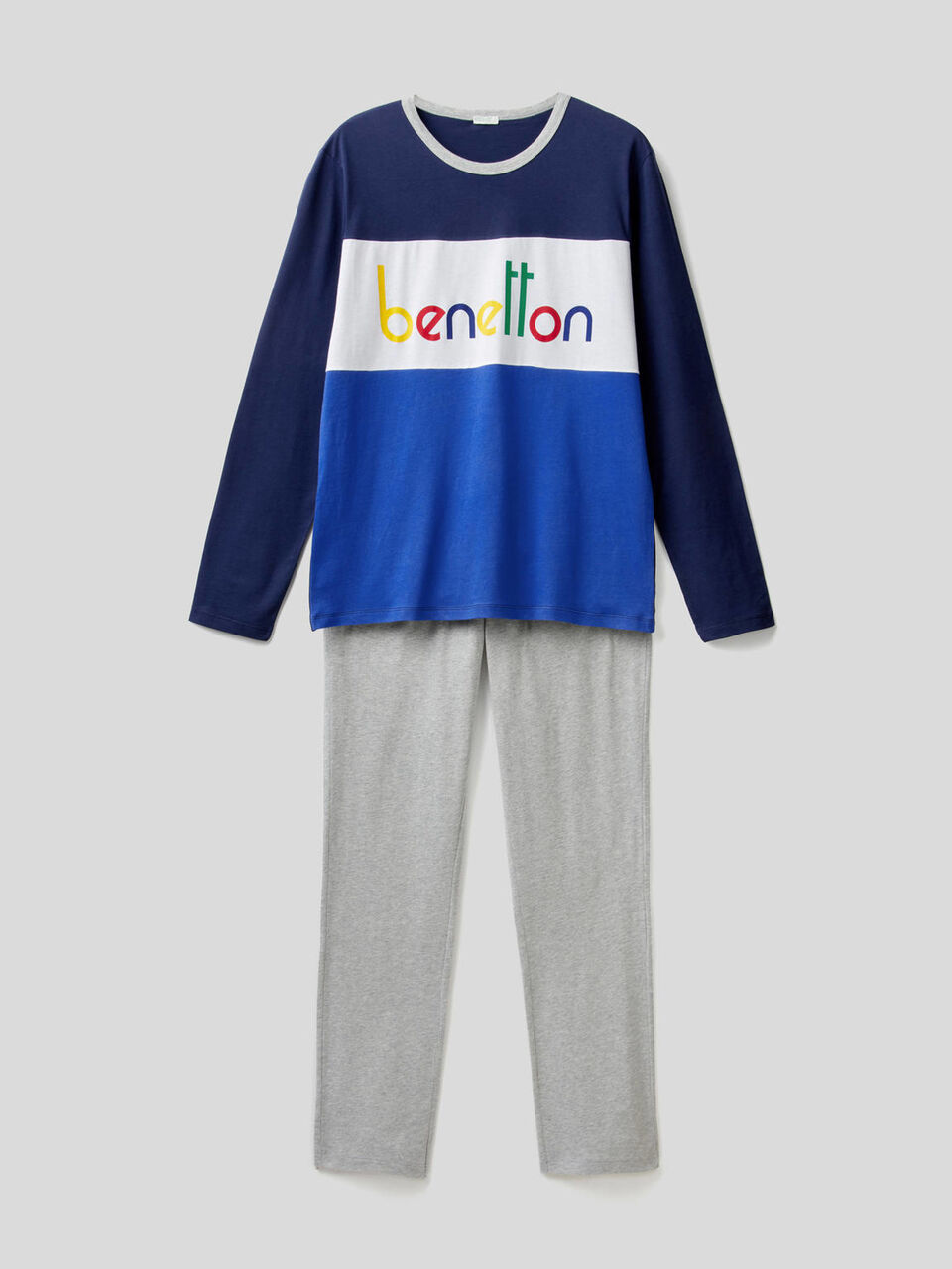 100% cotton logo print pyjamas image number 1
