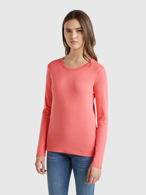 Long sleeve pure cotton t-shirt Women