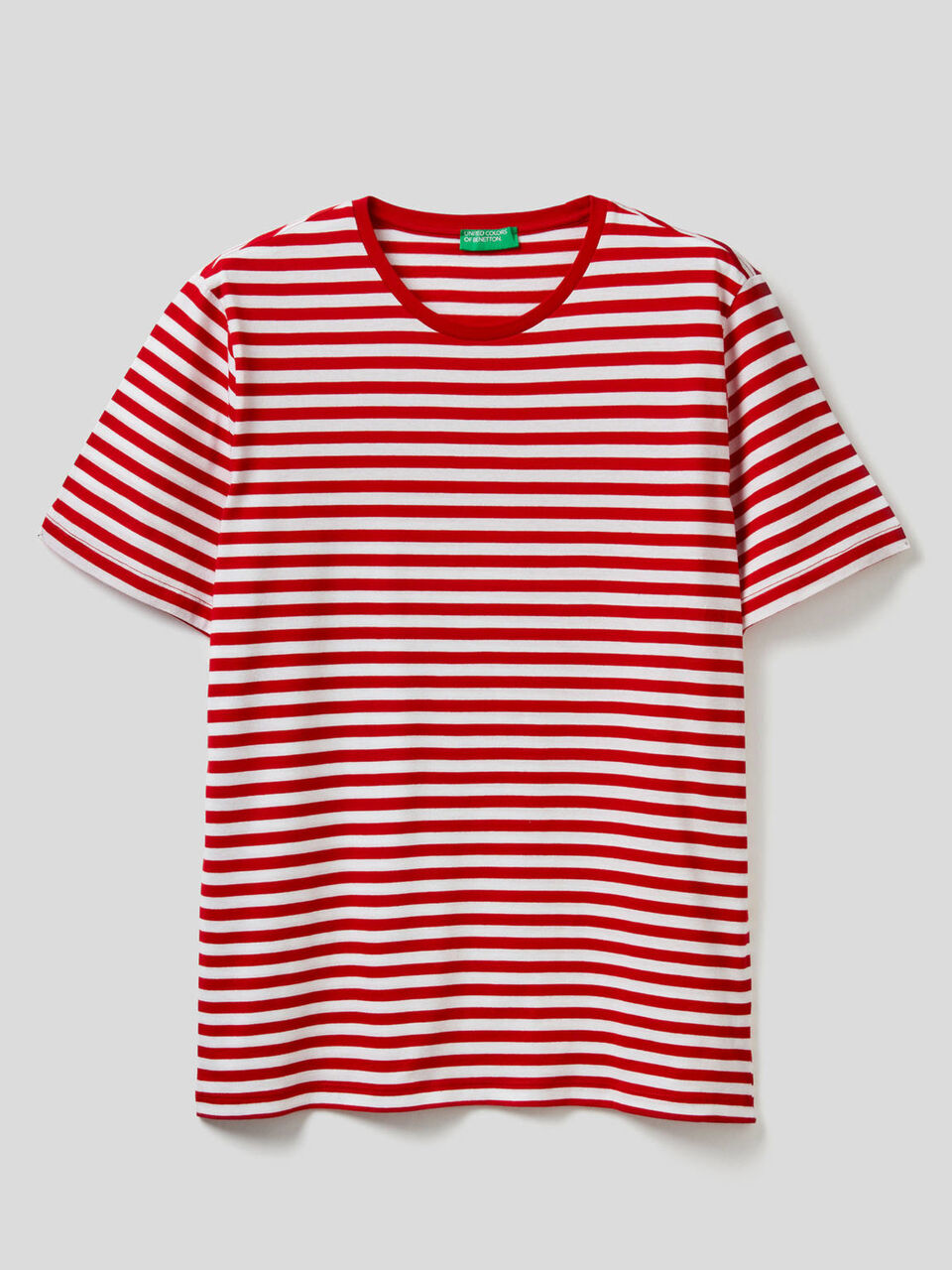 Striped t-shirt in pure cotton Men image number 1