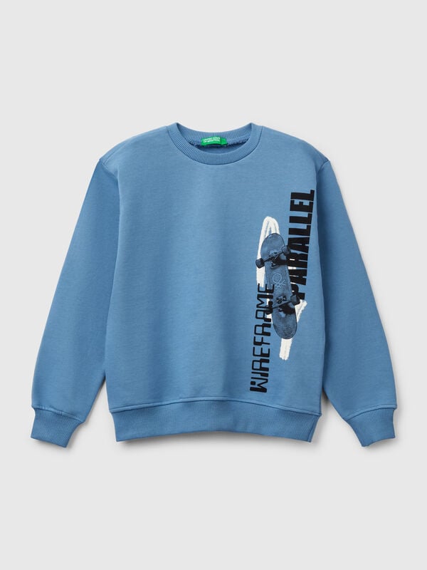 100% cotton sweatshirt with print Junior Boy