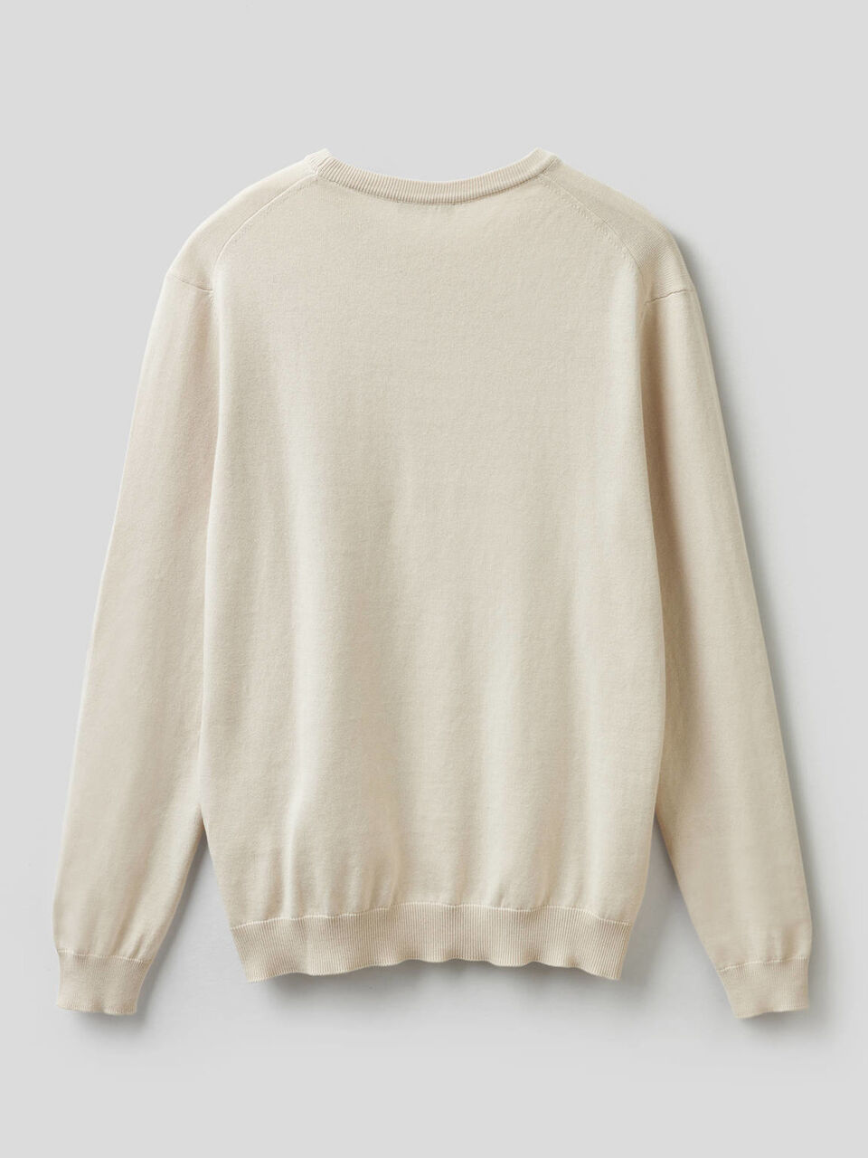 100% cotton crew neck sweater image number 2