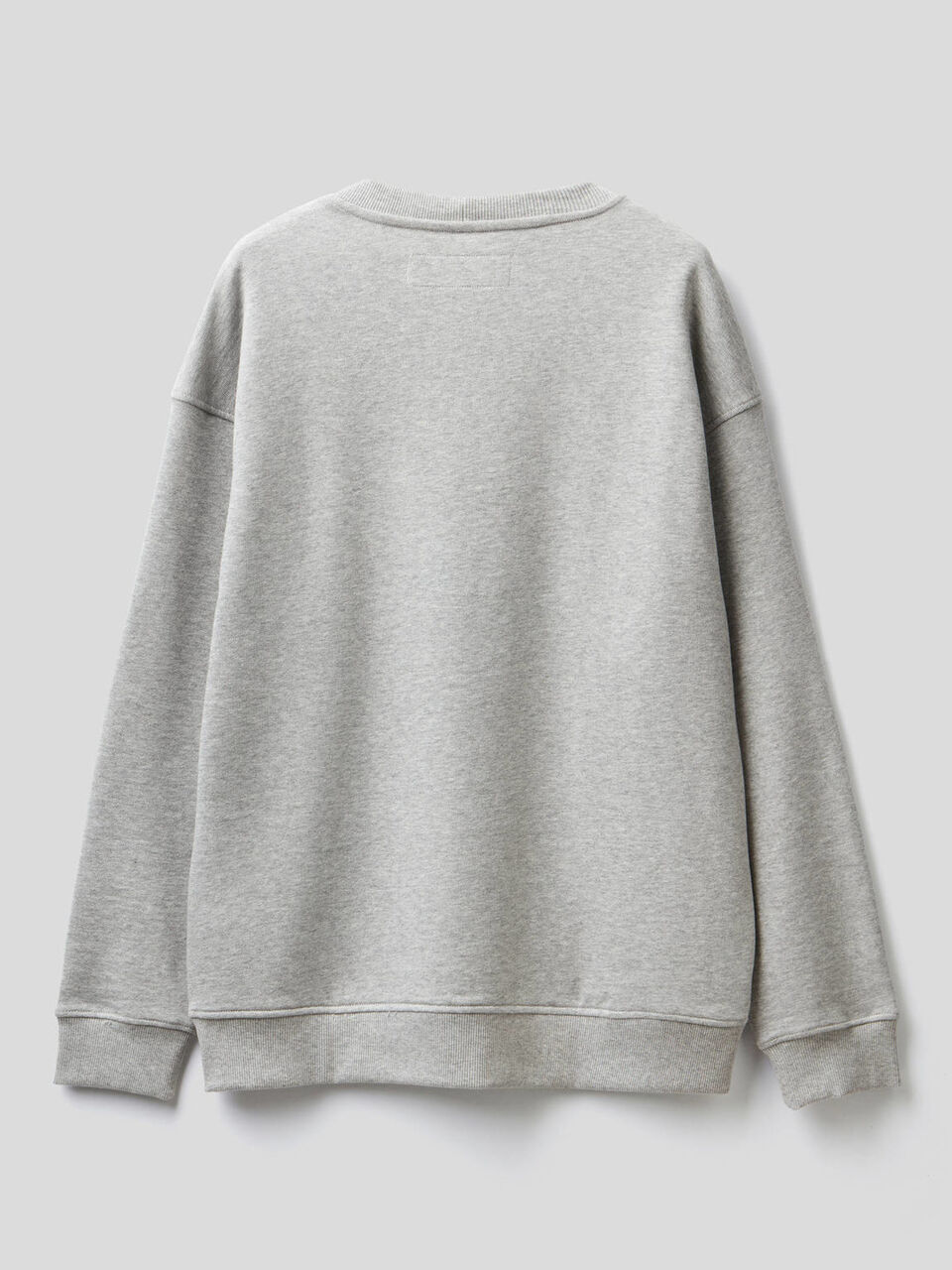 100% cotton sweatshirt with applied logo image number 2