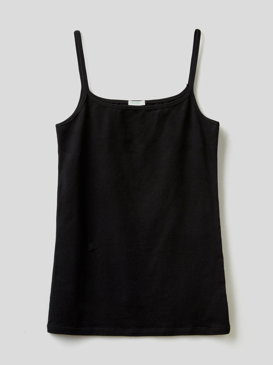 Tank top in stretch cotton image number 1