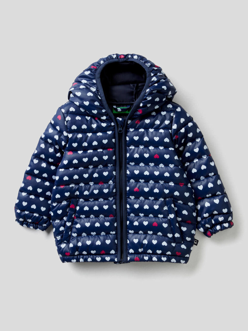 Jacket with allover pattern hood image number 1