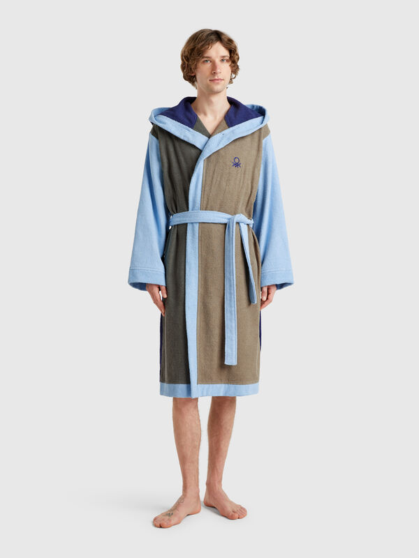 Color block bathrobe