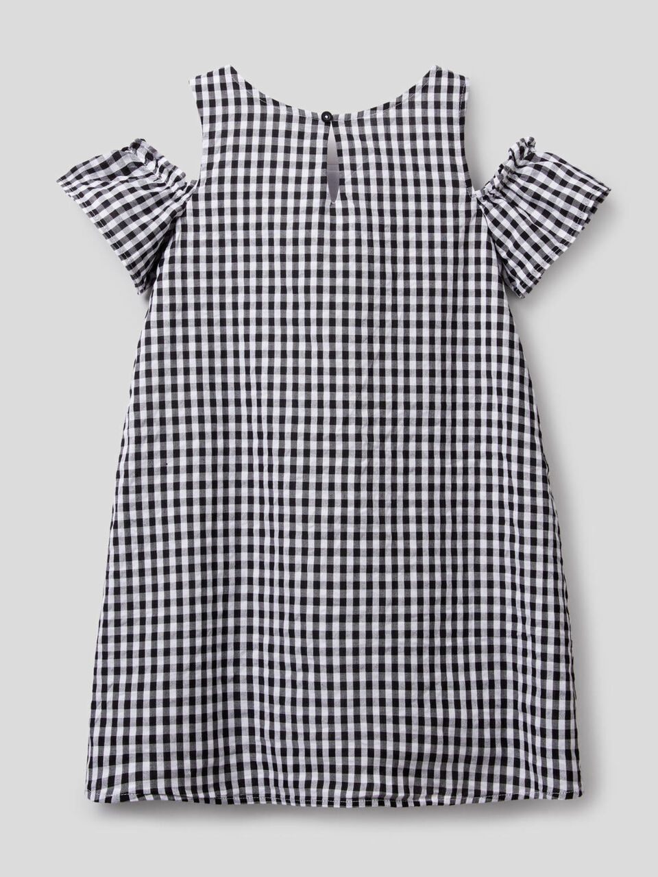 Vichy pattern A-line dress image number 2