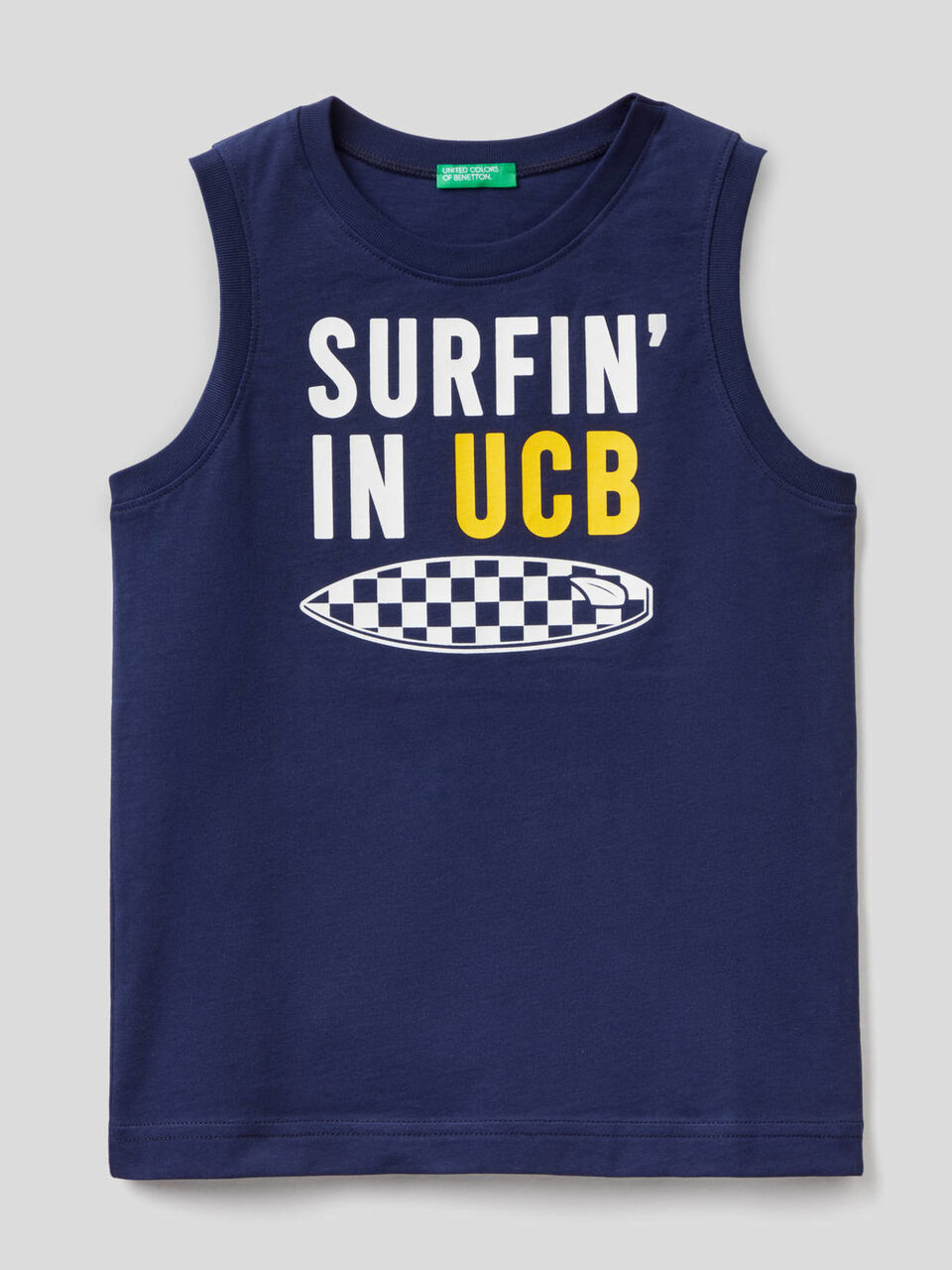 Sleeveless t-shirt with print image number 1