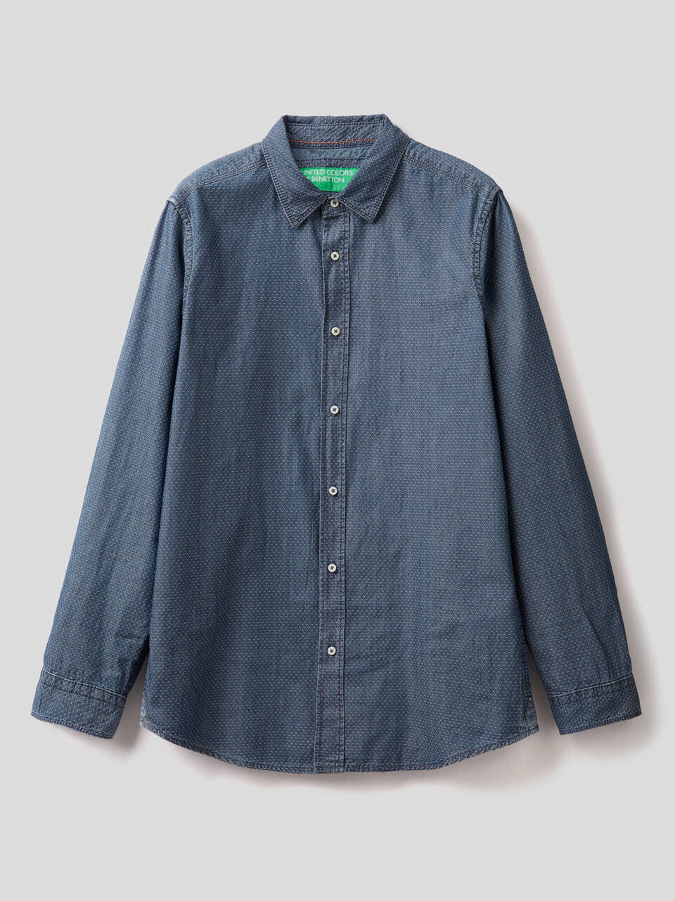 Slim fit shirt in 100% cotton image number 1