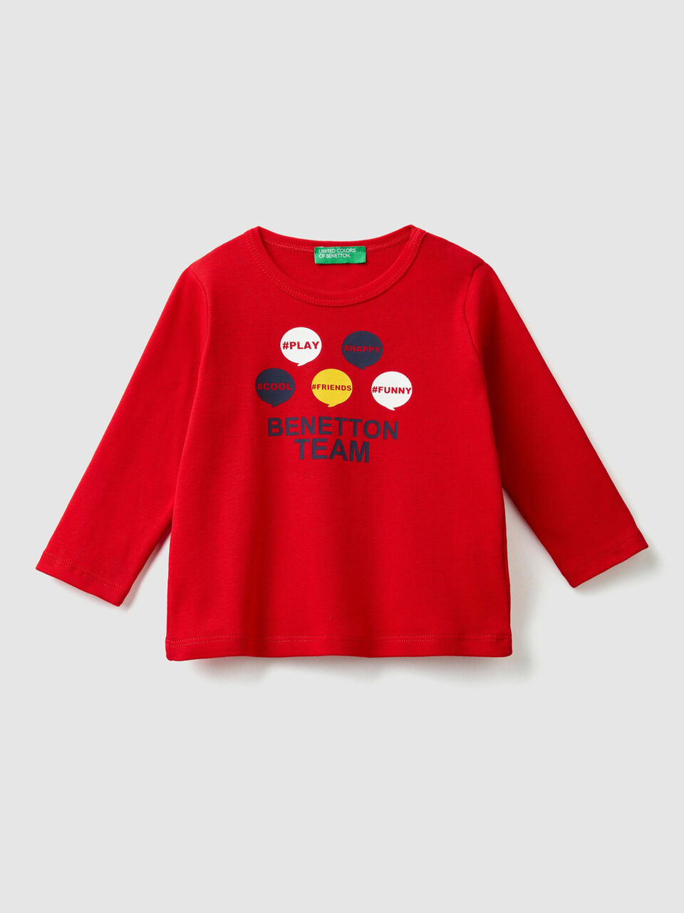Ribbed t-shirt with print image number 1