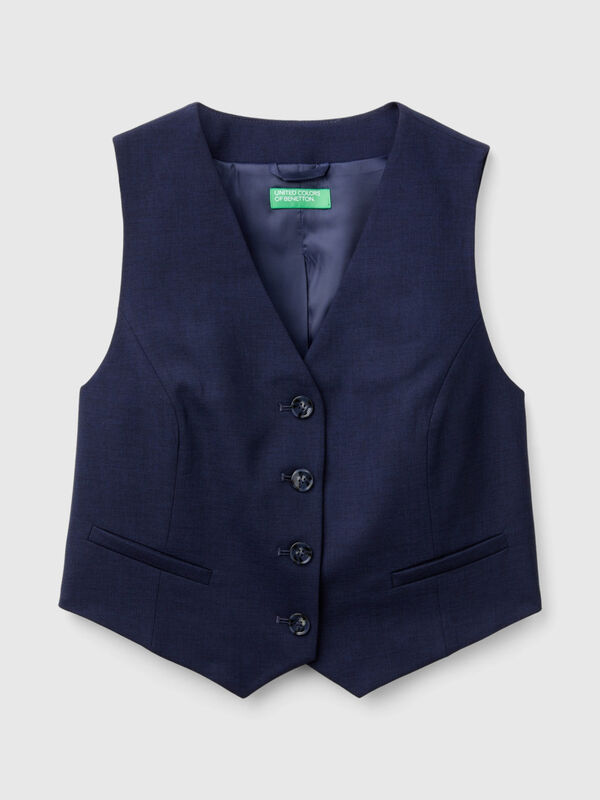 Viscose blend vest Women