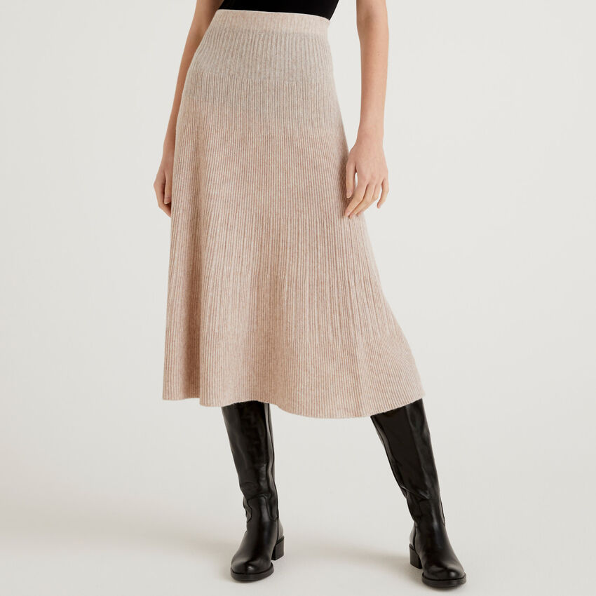 Skirt in knit jersey